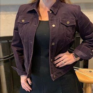 Dark Purple Corduroy Jacket